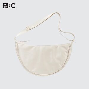 Uniqlo Clare Wright Keller white faux leather bag